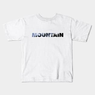 Alps forest photography Mountain leewarddesign Kids T-Shirt